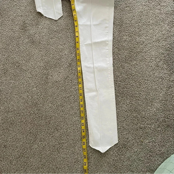 RAG & BONE Stretch Slimming Skinny White High Rise Ankle Jeans Size 25 NWT - Picture 10 of 15